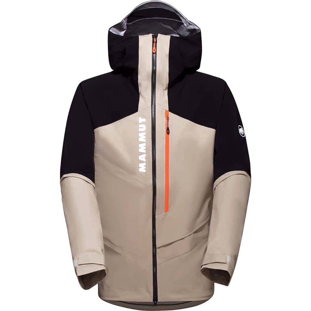 Mammut Aenergy Air Hardshell Hooded Jacket 7480 Safari Black Pope