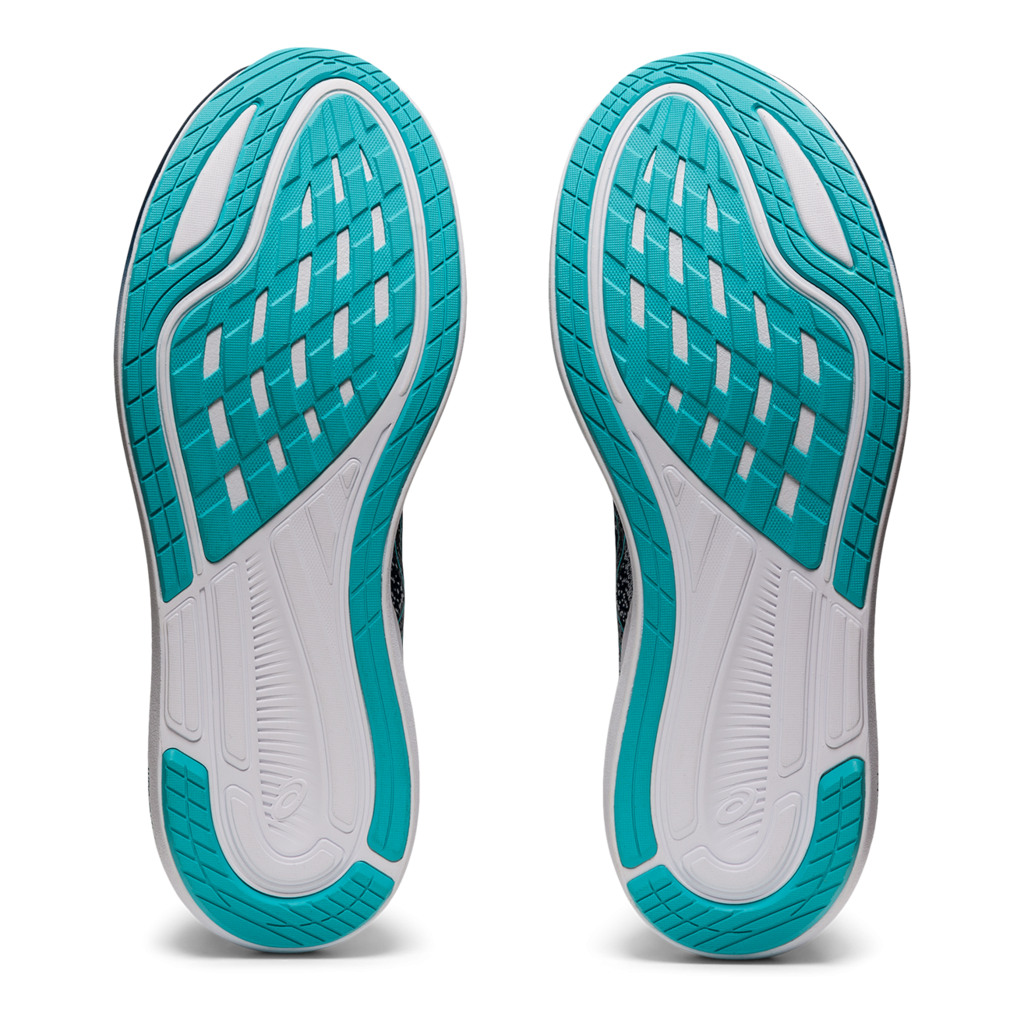 Asics Evoride 3 Noir. Turquoise Lepape