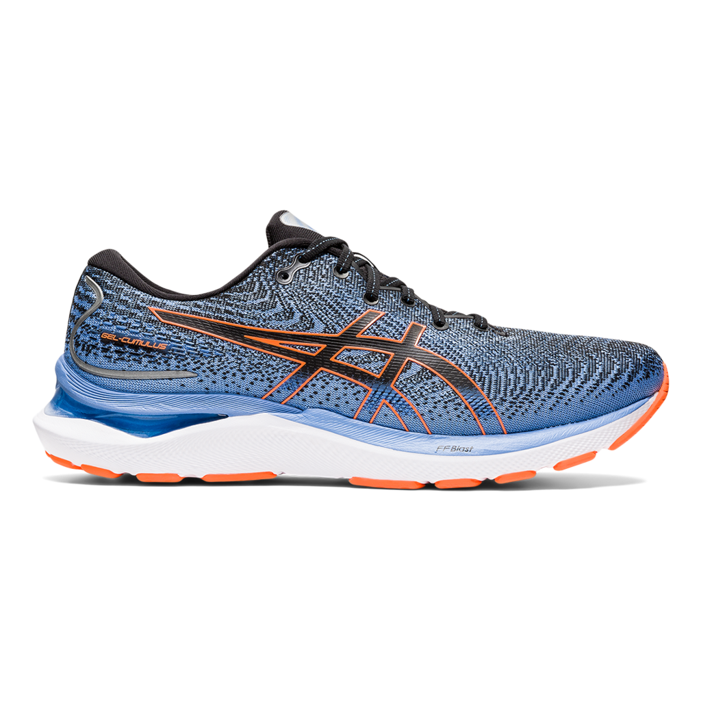 Asics Gel Cumulus 24 Bleu ciel. Orange Lepape