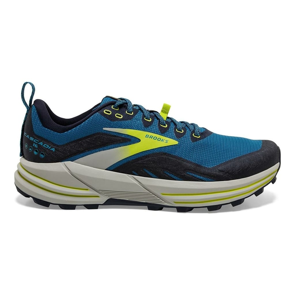 Cascadia 16 brooks running blue and black men's model