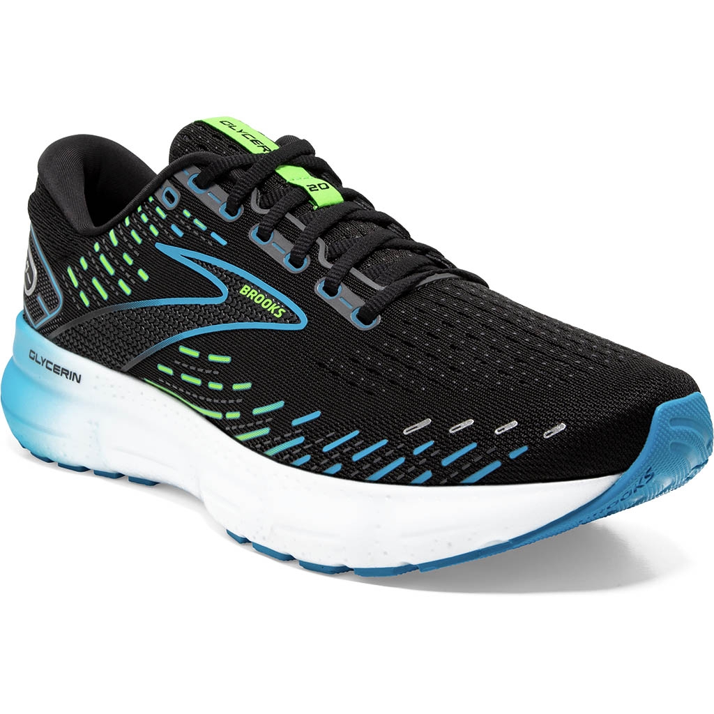 Brooks running Glycerin 20 Black.Hawaiian Ocean.Green Lepape