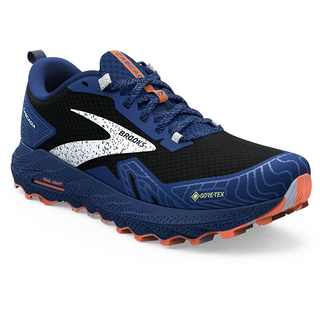 Brooks running Cascadia 17 Gore Tex Black.Blue.Firecracker Lepape