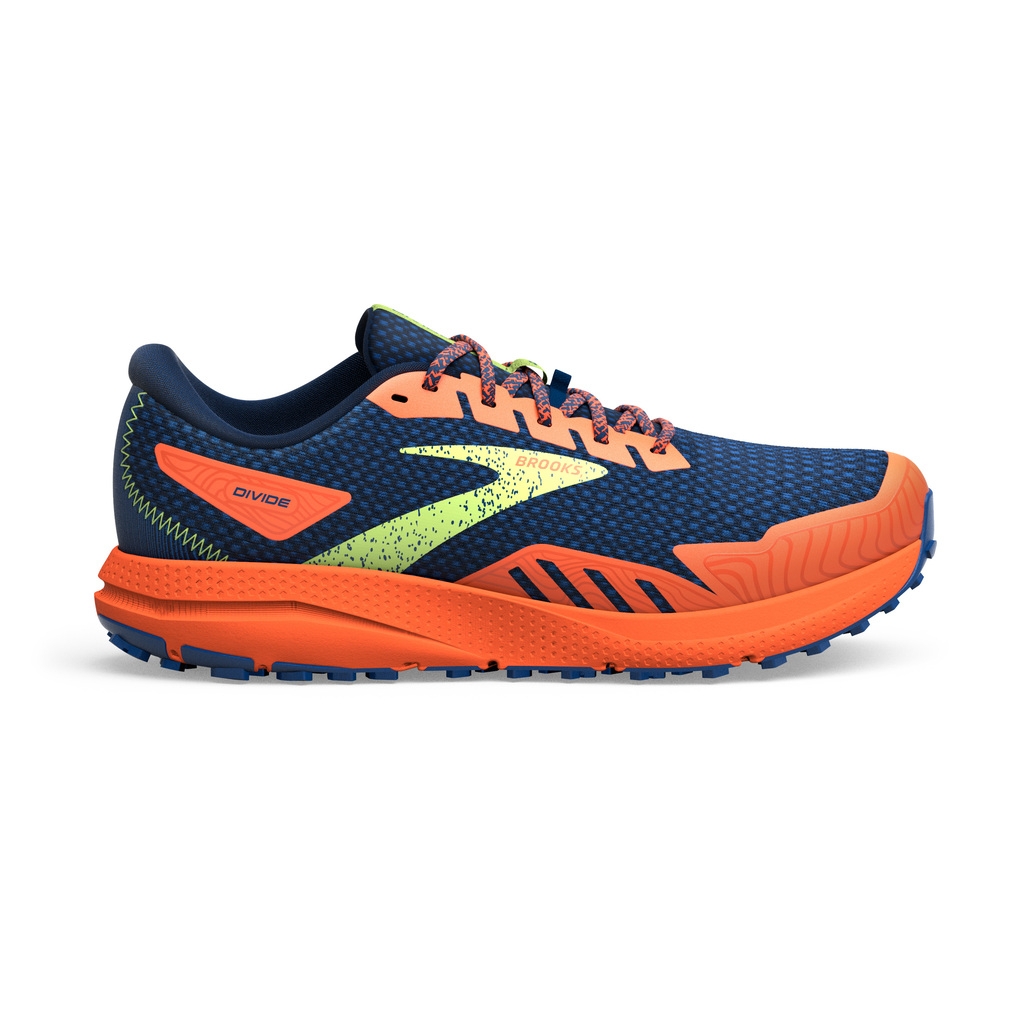 Brooks running Divide 4 Navy.Firecracker.Sharp Green Lepape