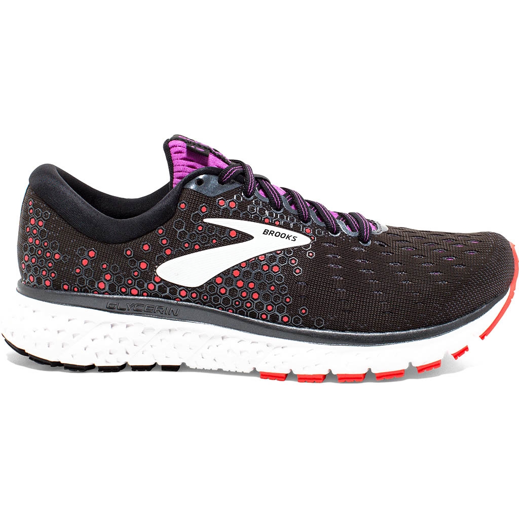 Brooks running Glycerin 17 Noir. Rouge. Violet Lepape