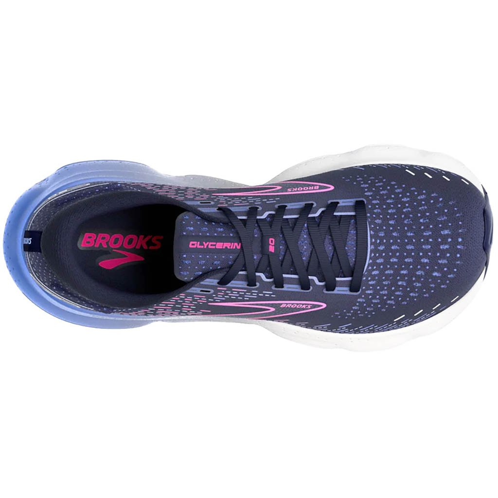 Brooks Glycerin 20 blu rosa scarpe running da donna
