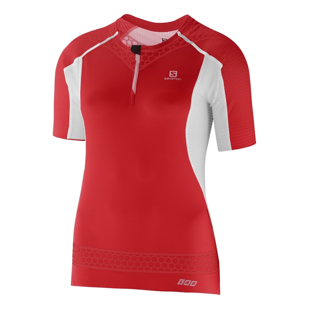 S Lab S Lab Exo Zip Tee Man Red