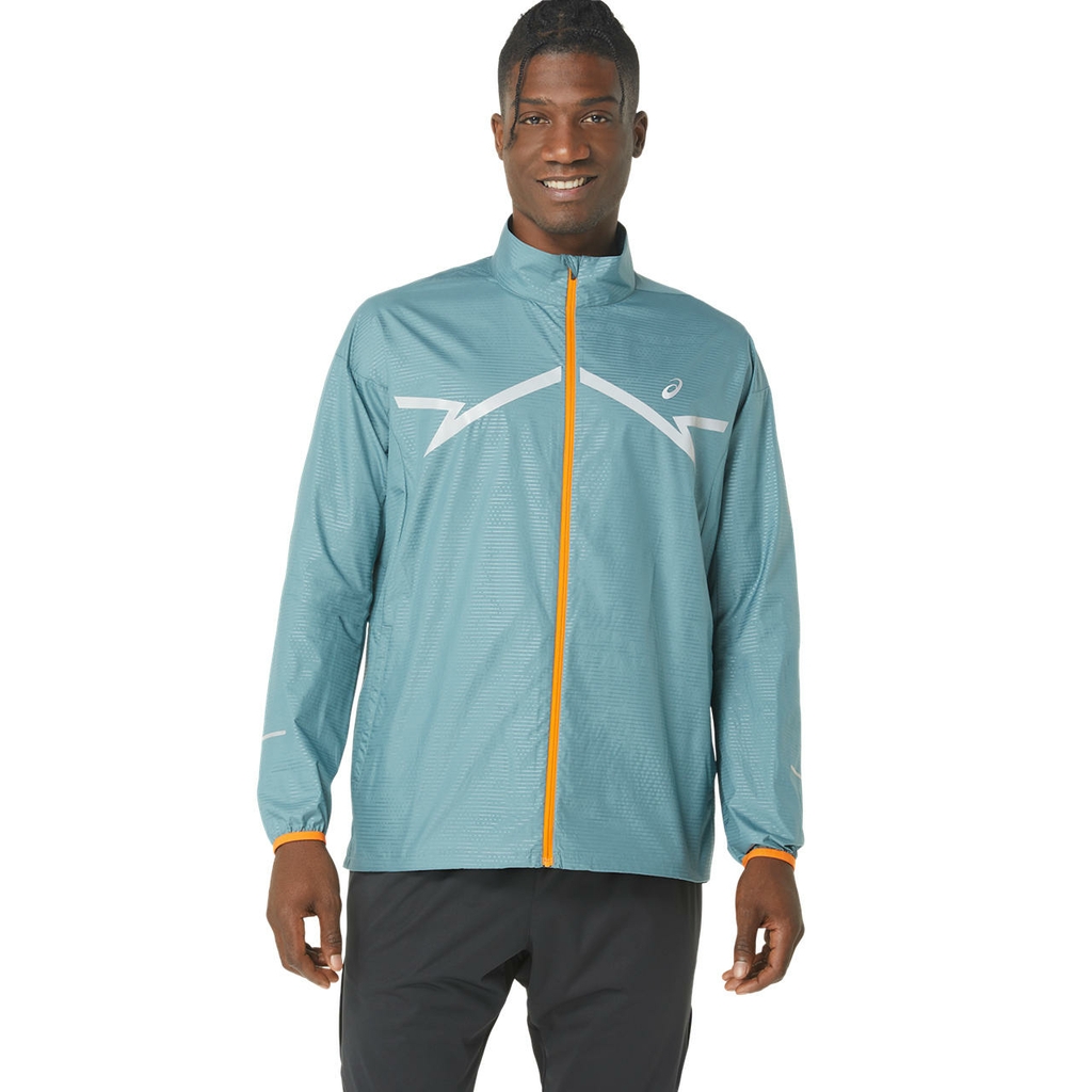 Giacca Lite Show ASICS celeste Giacca da corsa da uomo PAPA