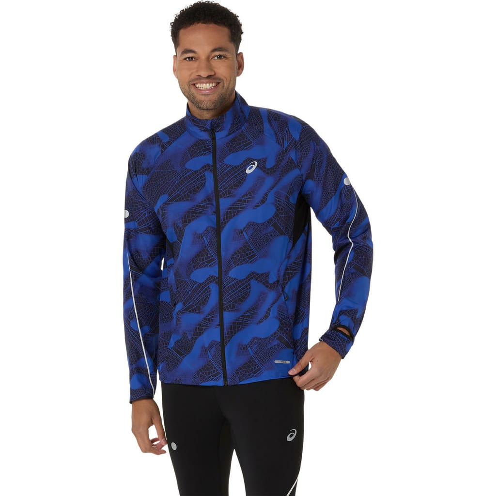 Asics Road Lite-Show Packable Jacket Performance Black/Dark Cobalt