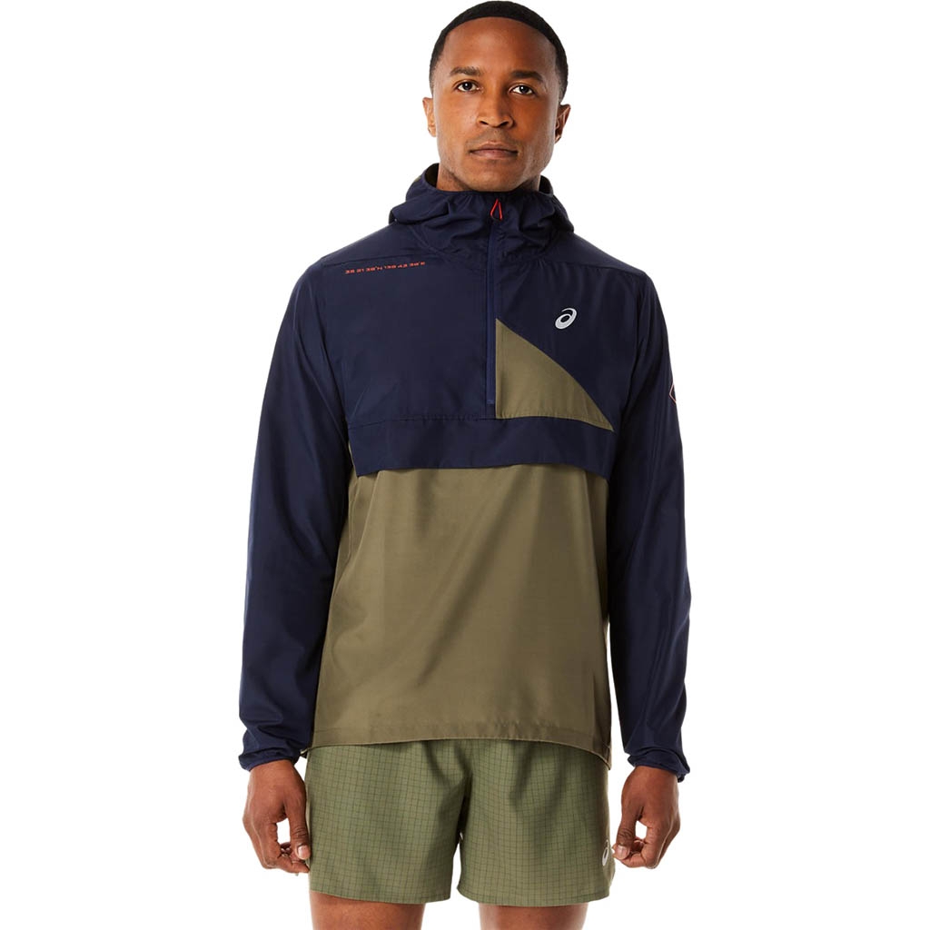 Asics fujitrail half zip running hoodie sale
