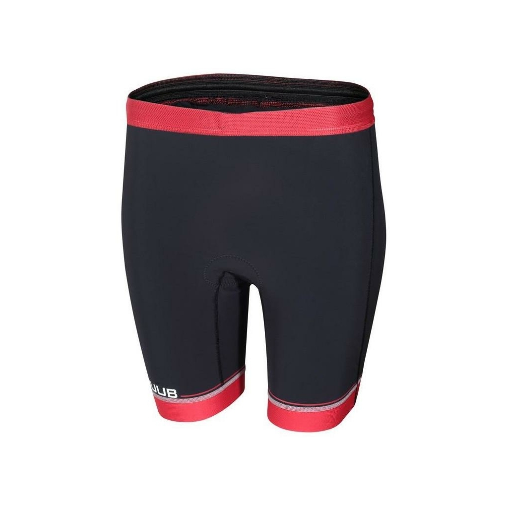 Black and red core tri shorts huub trisuit women s model