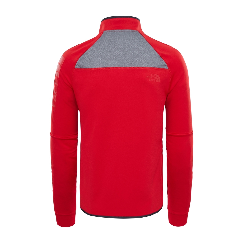 The north face ondras jack rojo y gris camiseta modelo hombre