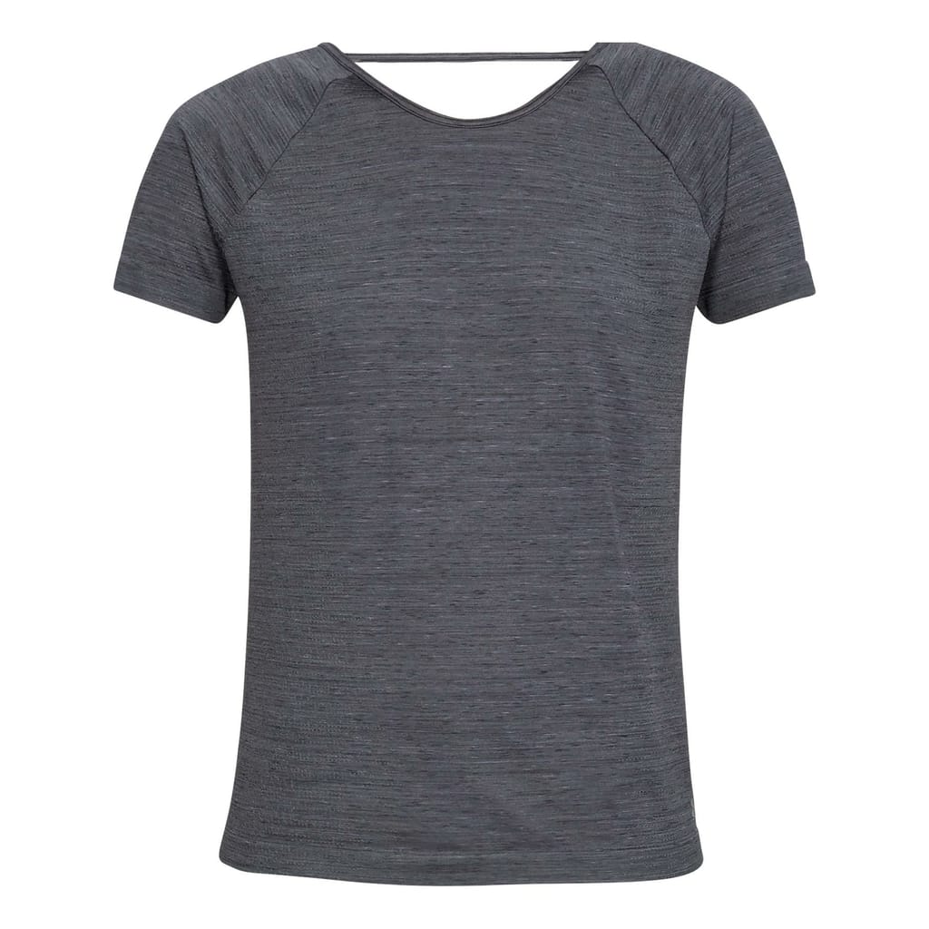 Under armour threadborne seamless spacedye manga corta gris