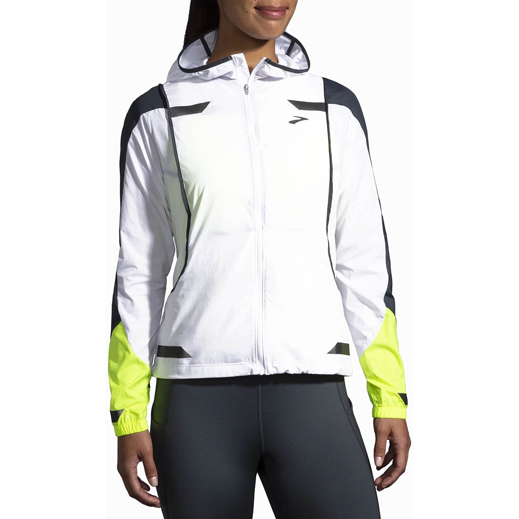 Brooks running sales jacket pink