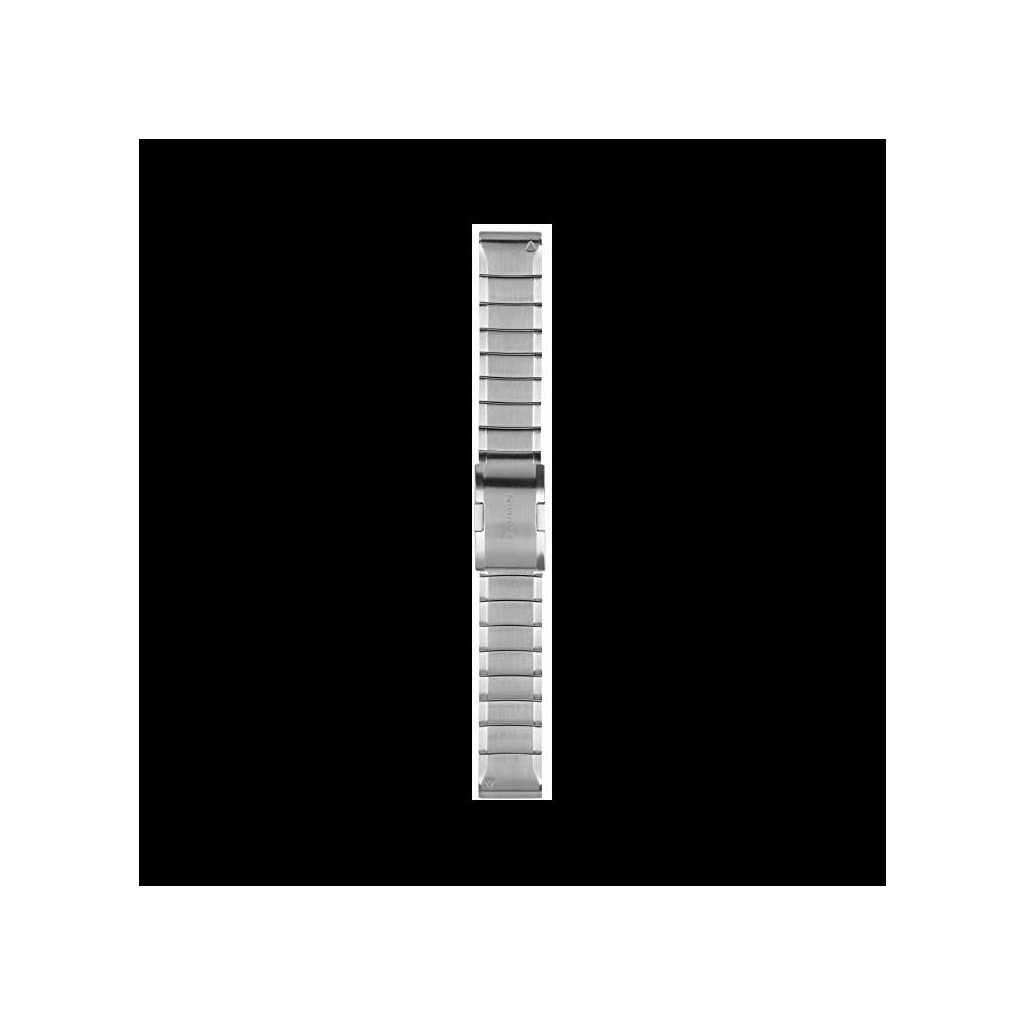 Garmin Bracelet Acier inoxydable gris argent QuickFit 22mm Fénix 5 . 5 Plus  Argenté