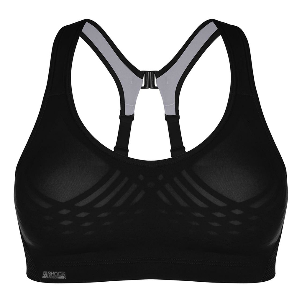 Shock Absorber Fly Bra Noir. Gris Lepape