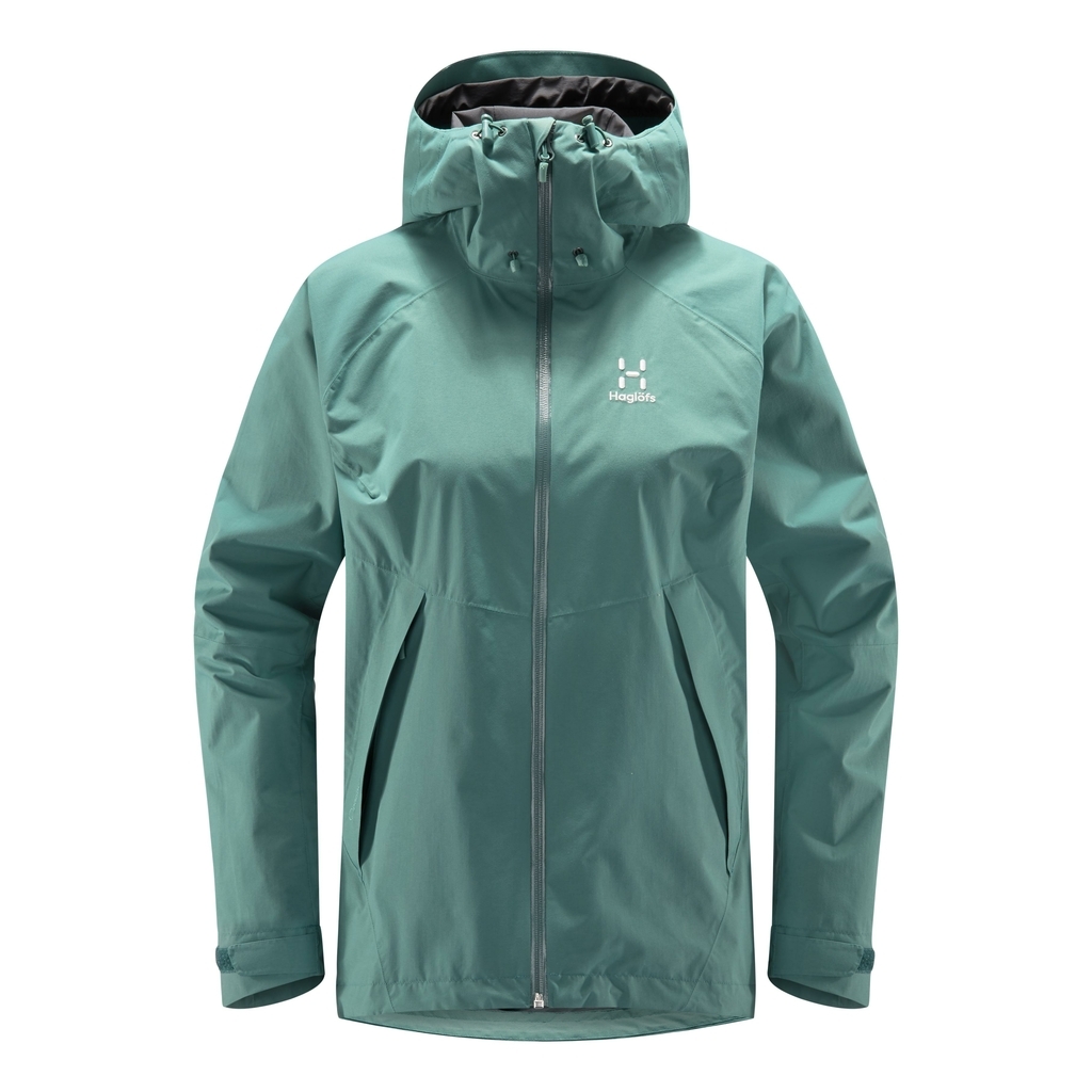 Haglofs esker jacket green women s model jacket