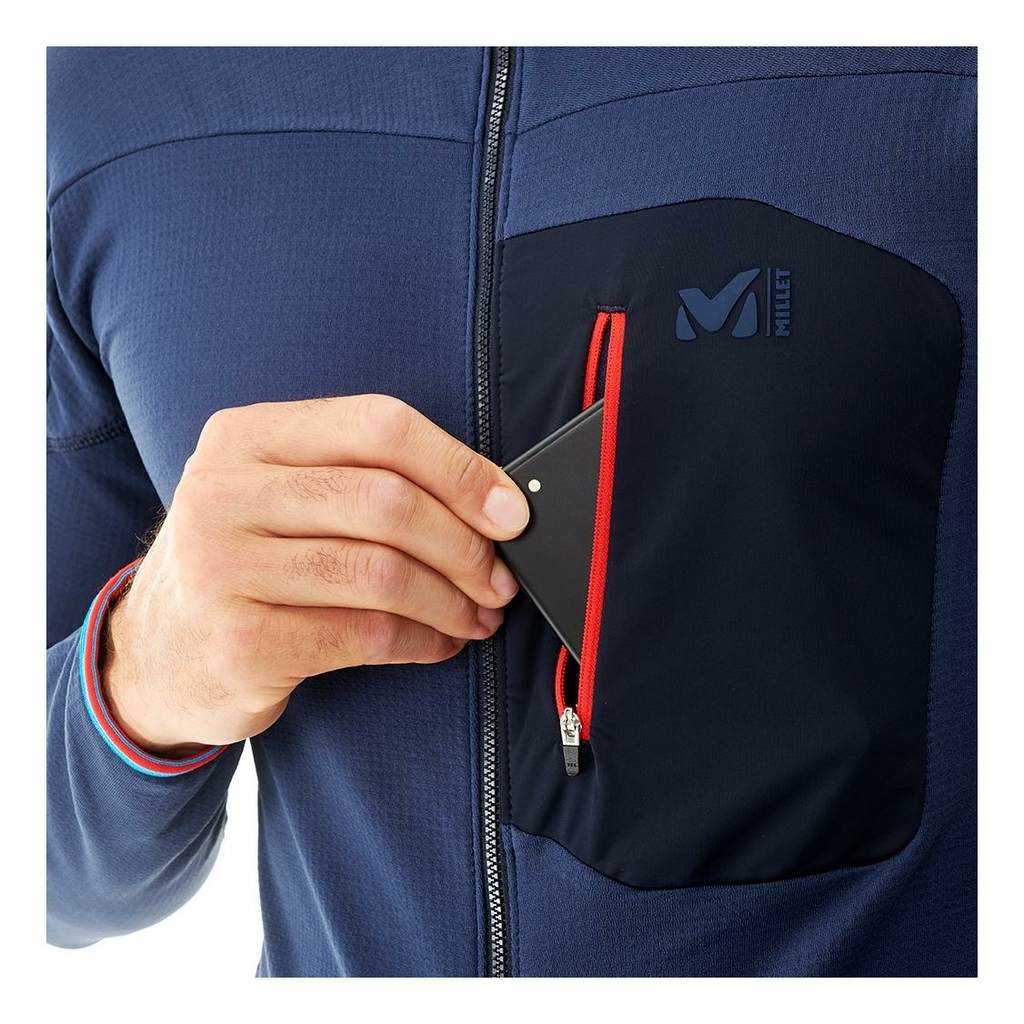 Millet trilogy lightgrid navy blue hoodie men s fleece