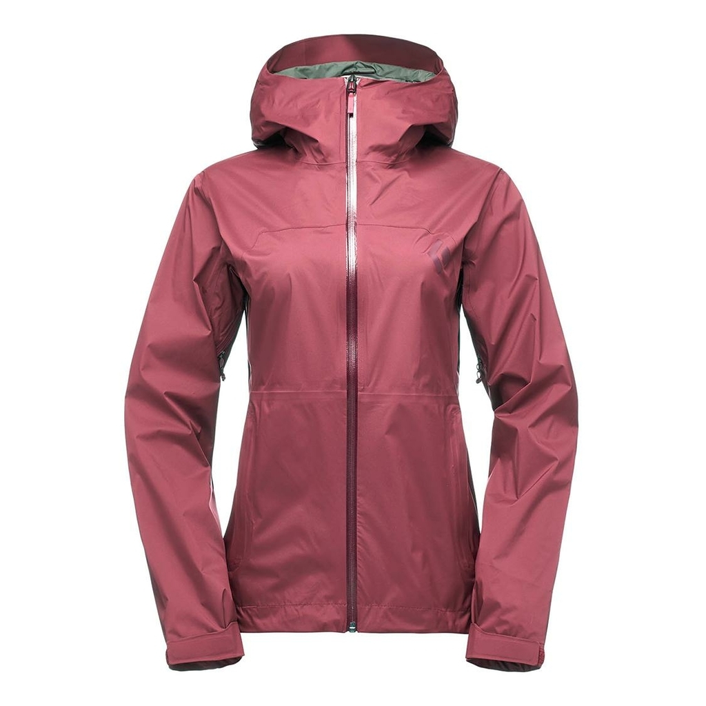 Black diamond stormline stretch rain shell rose women s model jacket