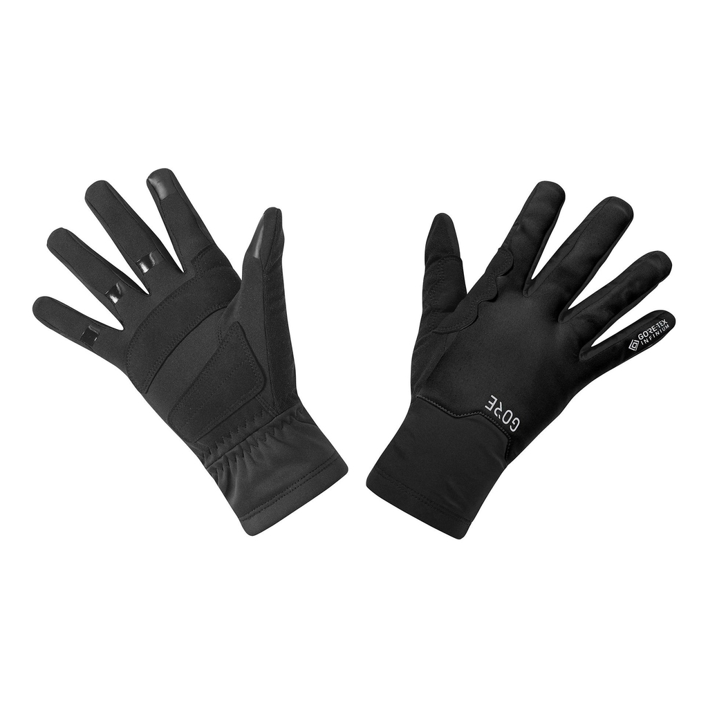 Mafate Gants chauds de sport pouce et index pour écran tactile -  Impressions réfléchissantes - Pratique du running, trail, marche nordique,  randonnée, vélo - Homme et Femme - Noir Accessoires Gants Running Trail