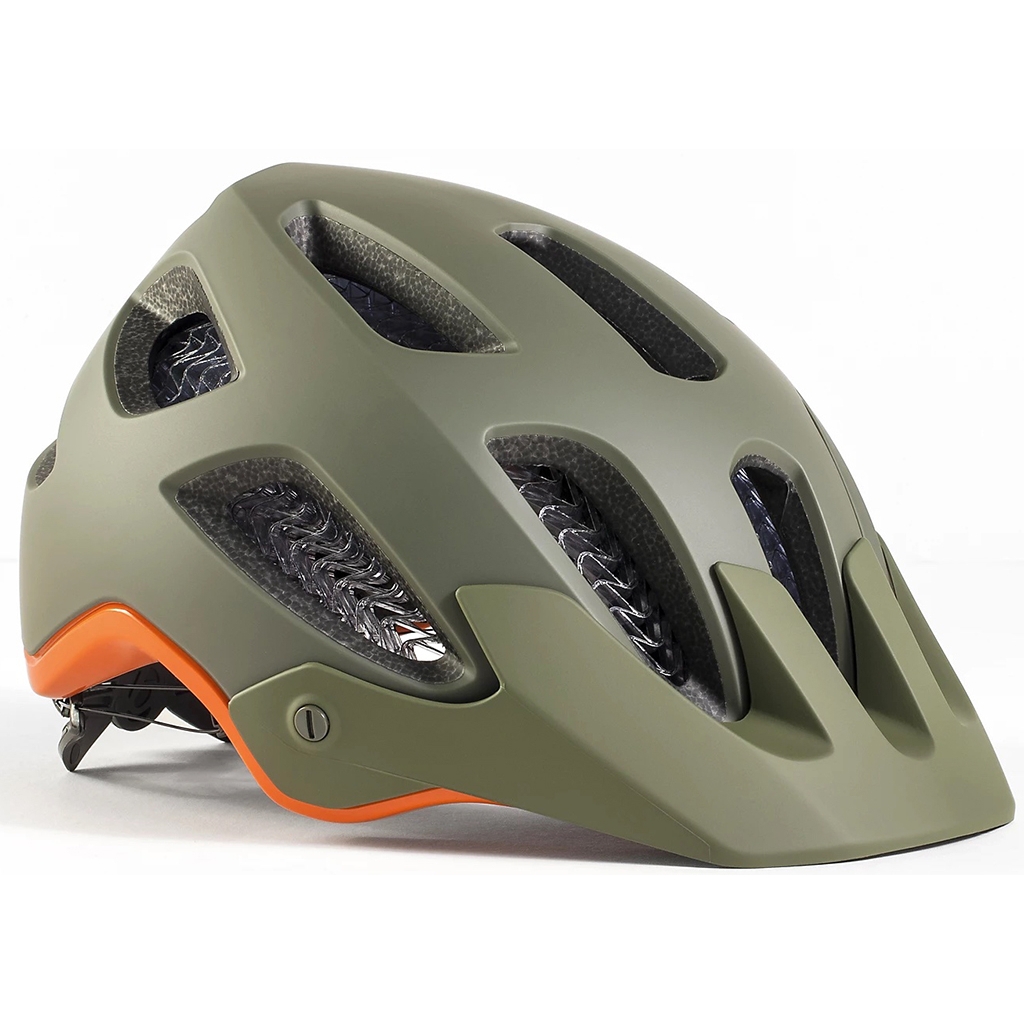 Olive and orange discount bike helmet