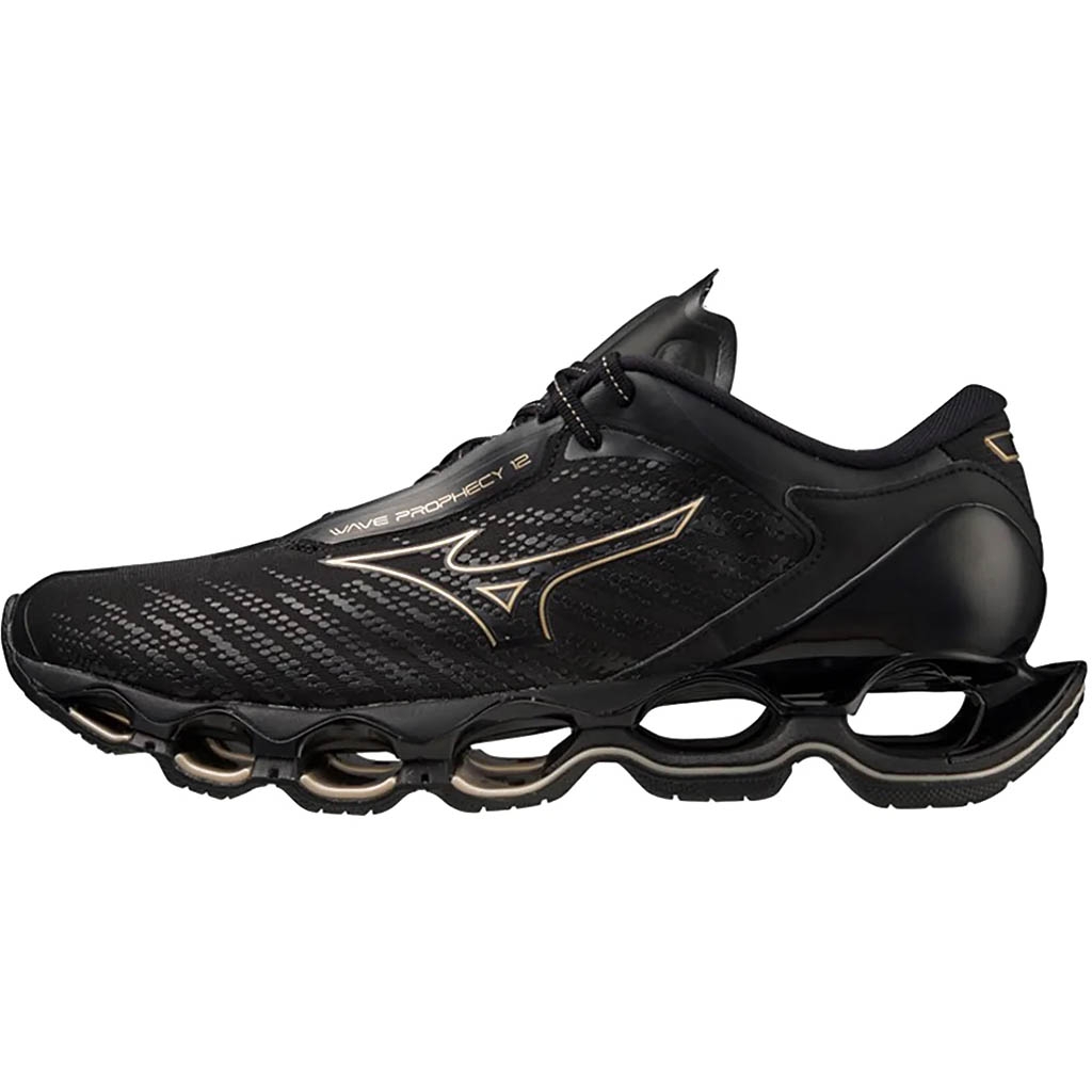 Mizuno Wave Prophecy 12 nere scarpe da running da uomo