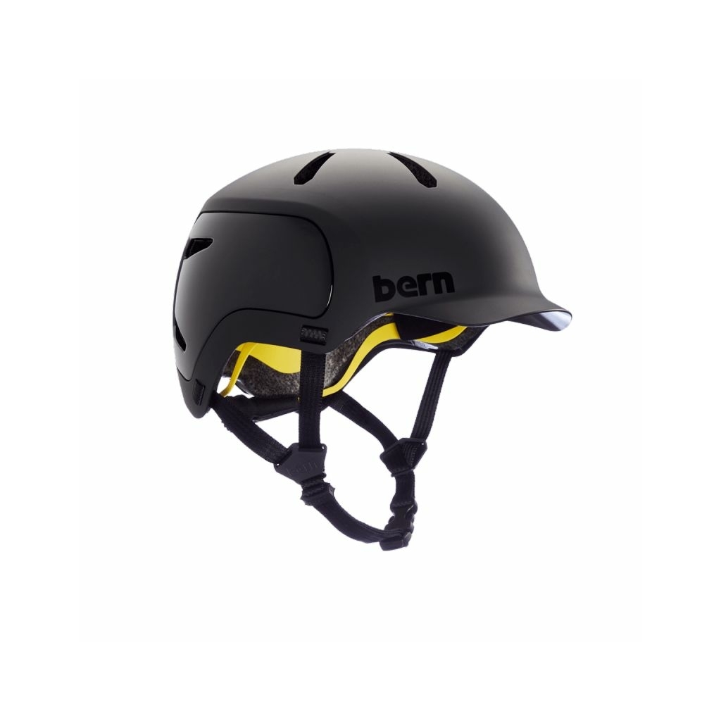 Bern watts 2.0 mips matte black black standard urban bike helmet