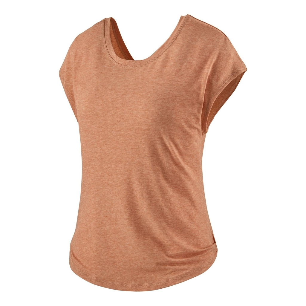 Patagonia glorya twist peach top women s model t shirt