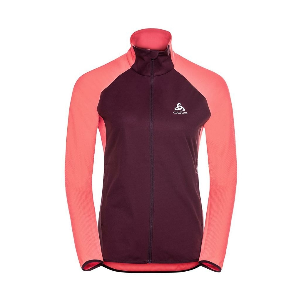 Odlo zeroweight warm hybrid jacket pink women s model jacket