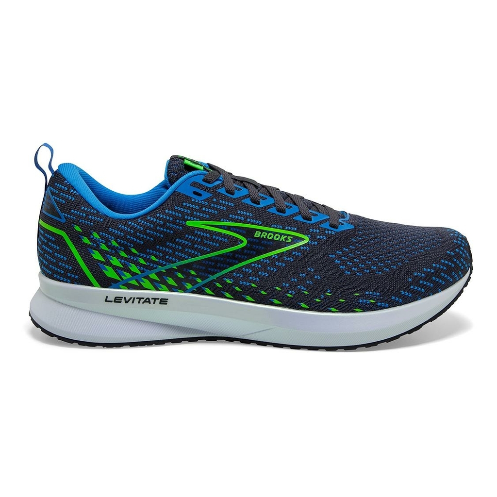 Levitate 5 ruscelli running modello da uomo blu e giallo