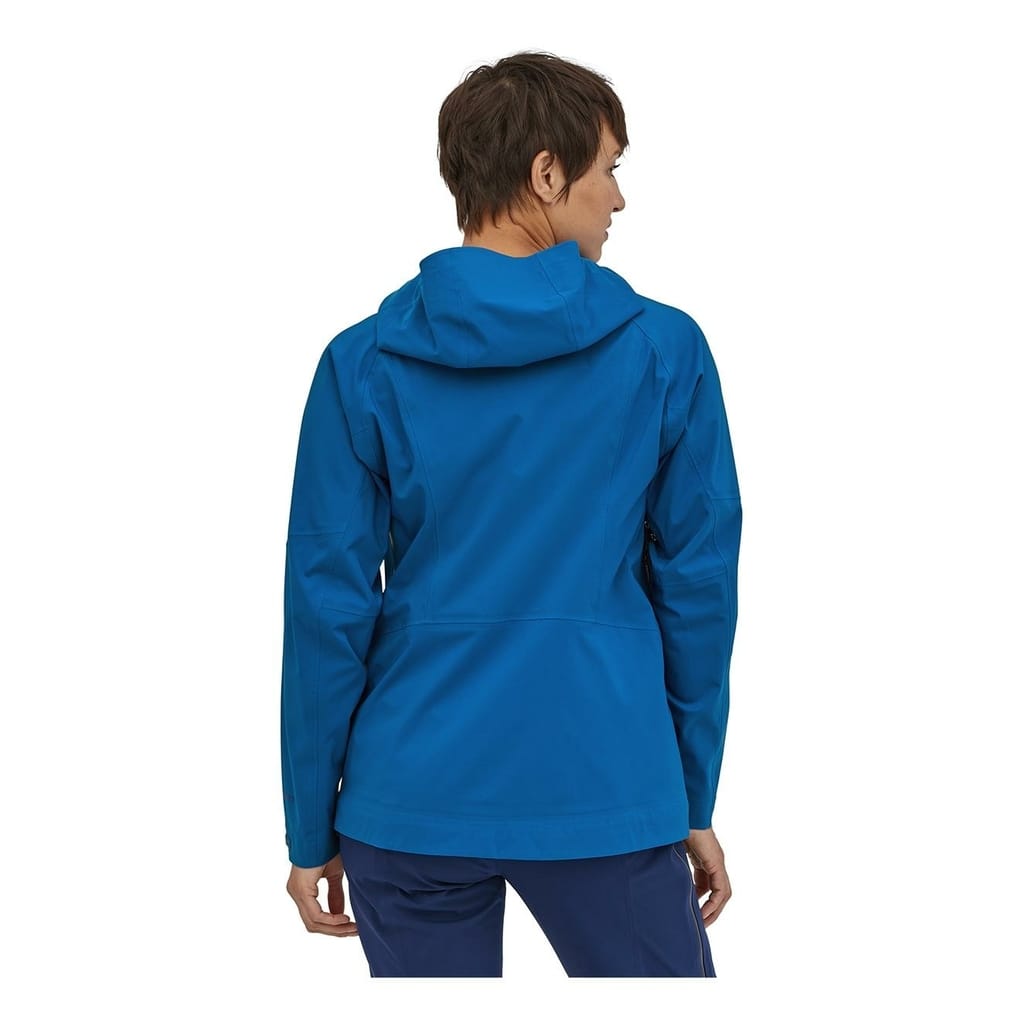 Patagonia stormstride jacket blue: women's model jacket