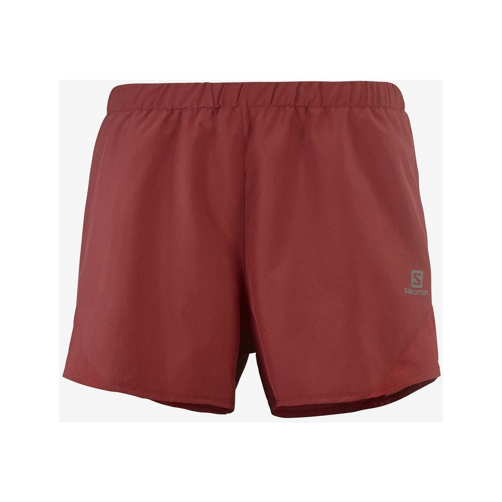 Short salomon rouge best sale