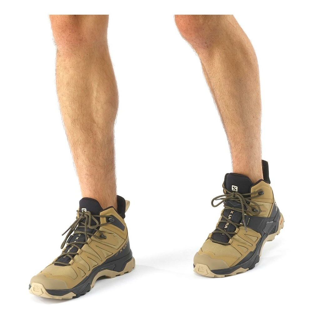 Salomon X Ultra 4 Mid Gore Tex Kelp. Nero. Safari Papa