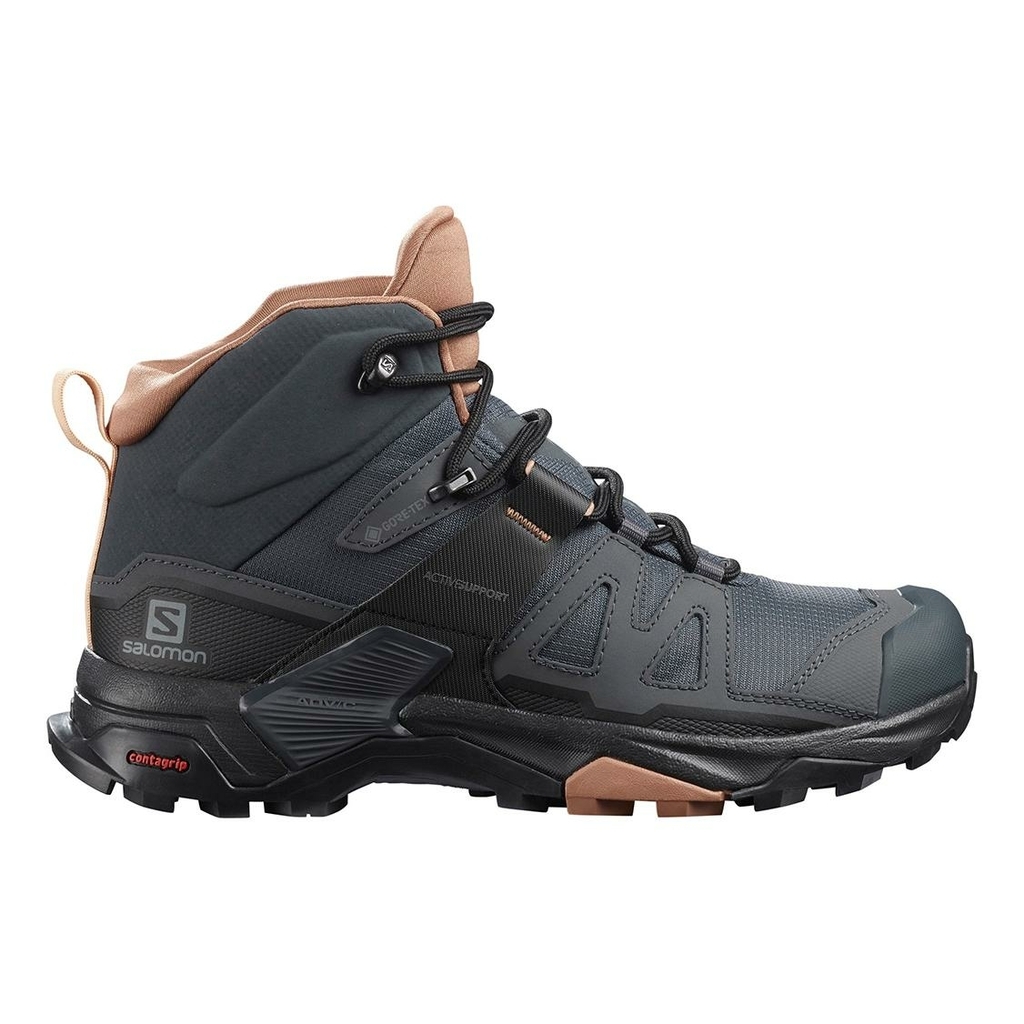 Salomon X Ultra 4 Mid Gore Tex Ebano. Mousse alla moka. Crema Di