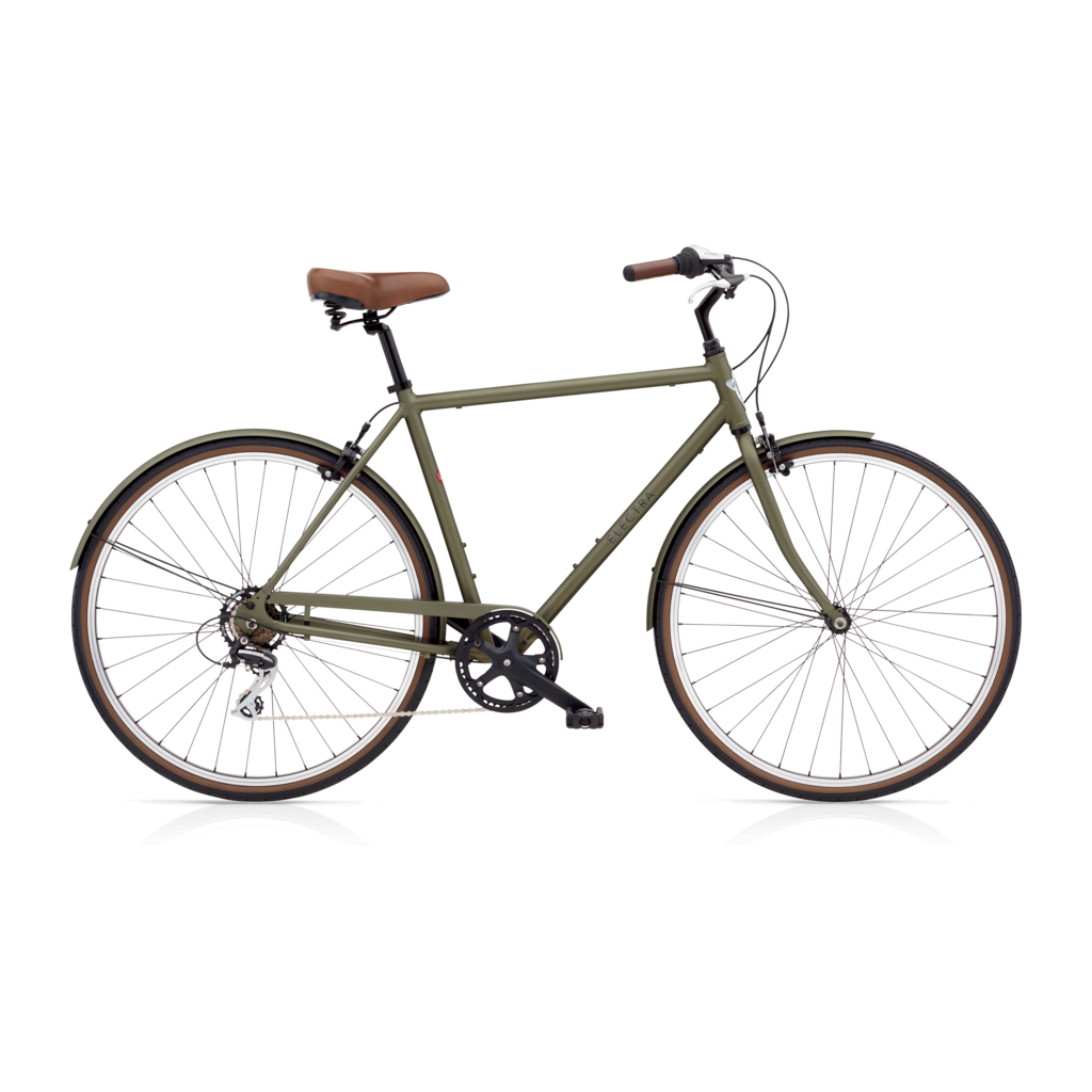 Electra loft 7d 2018 military green: city bike men's model