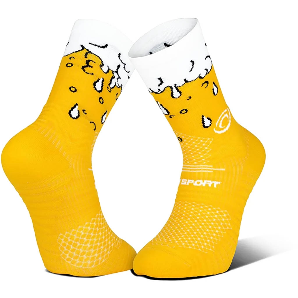 Chaussettes de sport Jaune & Orange Vintage - Coton - Mazarin