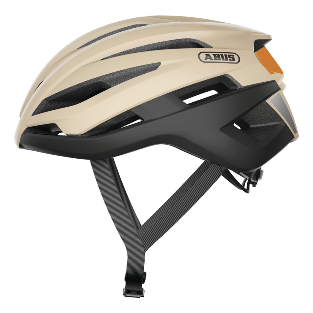 Casco abus stormchaser negro beige y negro