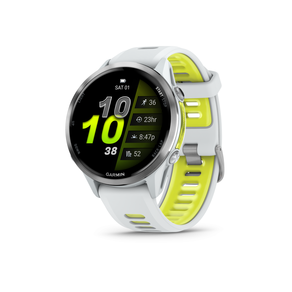 GARMIN FORERUNNER 970 WHITE ガーミン 970 Forerunner 970 montre connectée GPS - Blanc