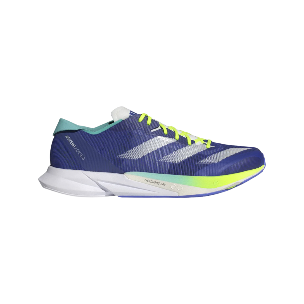 adizero Adios 8-Lucid Blue/Zero Met./Lucid Lemon-Adidas | Lepape