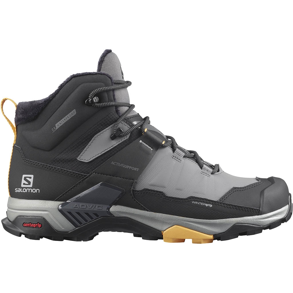 Salomon X Ultra 4 Mid Winter Thinsulate Climasalomon WaterProof Quiet Shade Black Warm Apricot Lepape