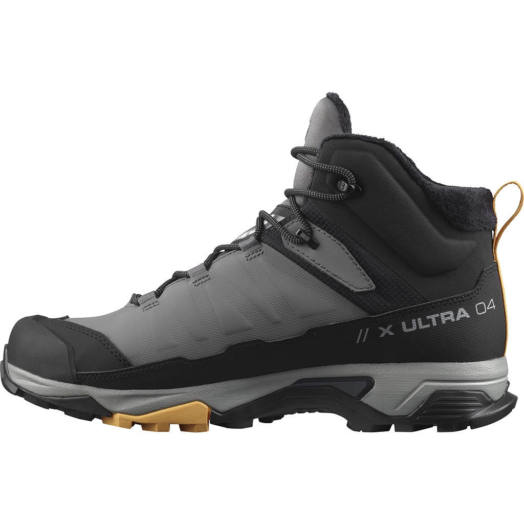 Salomon X Ultra 4 Mid Winter Thinsulate Climasalomon WaterProof Quiet Shade Black Warm Apricot Lepape