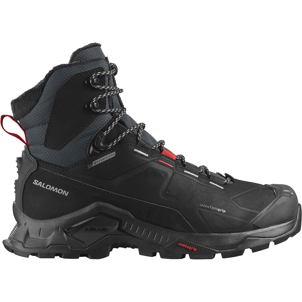 Salomon Quest Winter Thinsulate Climasalomon WaterProof Black Goji Berry Monument Lepape