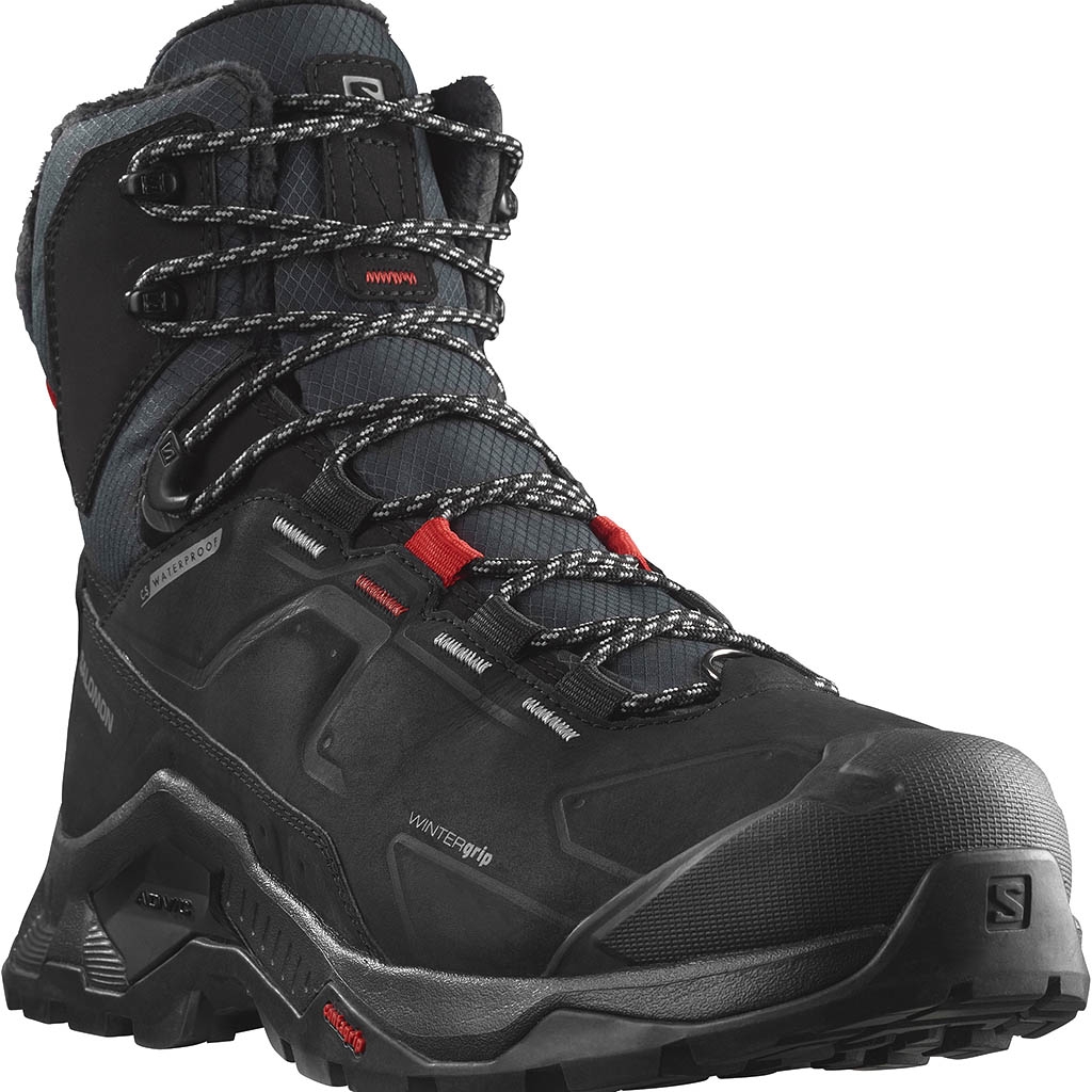Salomon Quest Winter Thinsulate Climasalomon WaterProof Black Goji Berry Monument Lepape