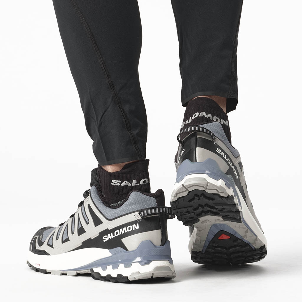 Salomon Xa Pro 3D V9 Gore Tex Flint Stone. Black. Ghost Gray Pope