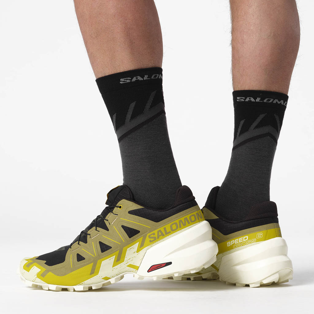 Salomon Speedcross 6 Black . Cress Green . Transparent Y  display picture 2
