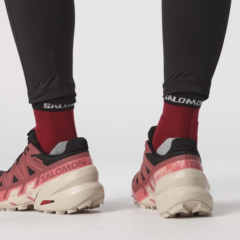Salomon Speedcross 6 Gore Tex Black Cow Hide Faded Rose Lepape