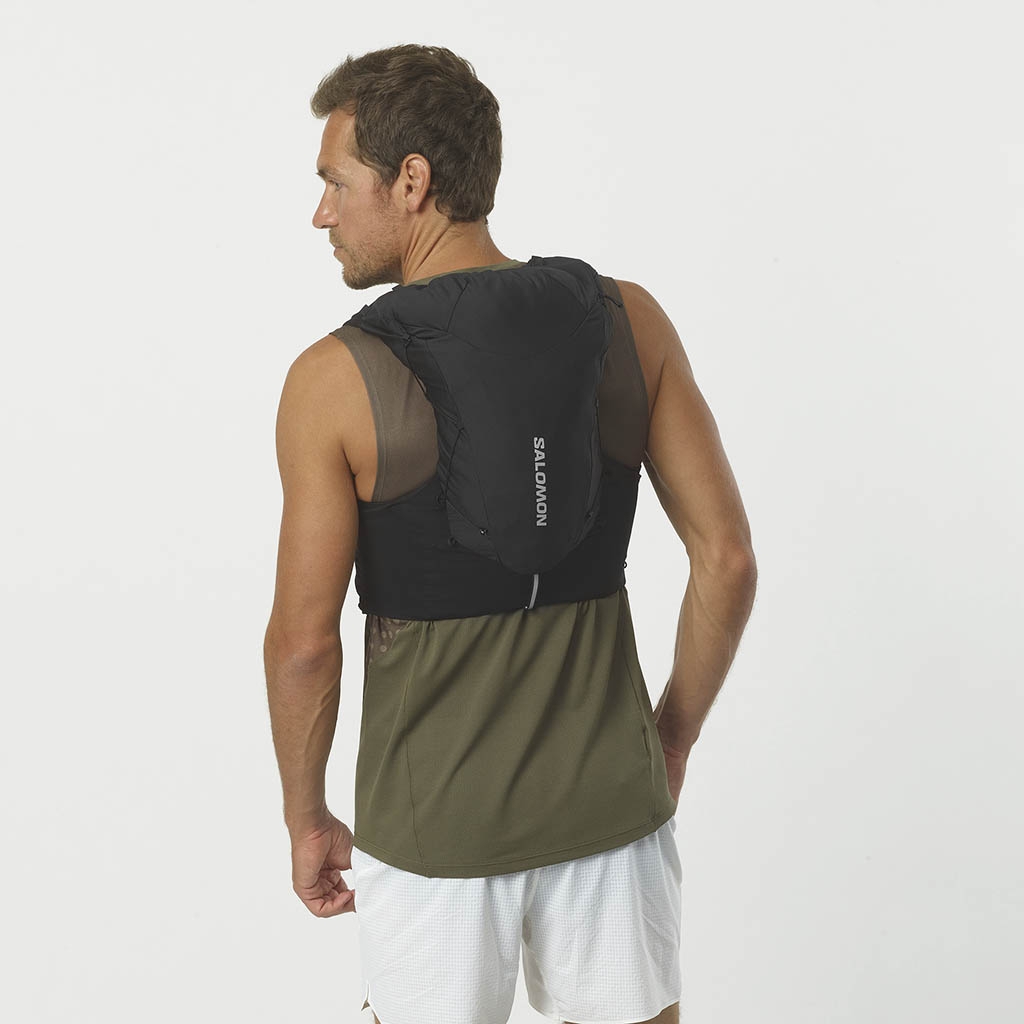 SALOMON ADV SKIN 12 ブラック S/P SALOMON Adv Skin 12 Running Vest 12L