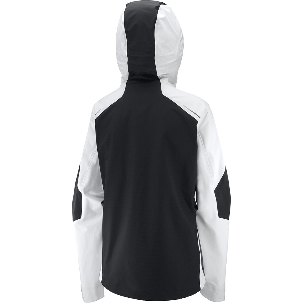 Salomon Mountain Gore-Tex 3L Jacket White.Deep Black | Lepape