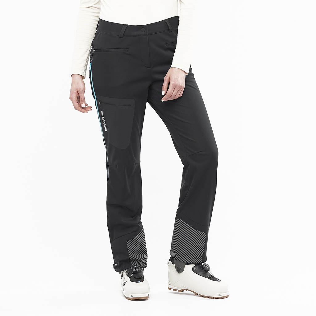 Salomon Mountain Gore Tex Softshell Pant Deep Black.Bluefish Lepape