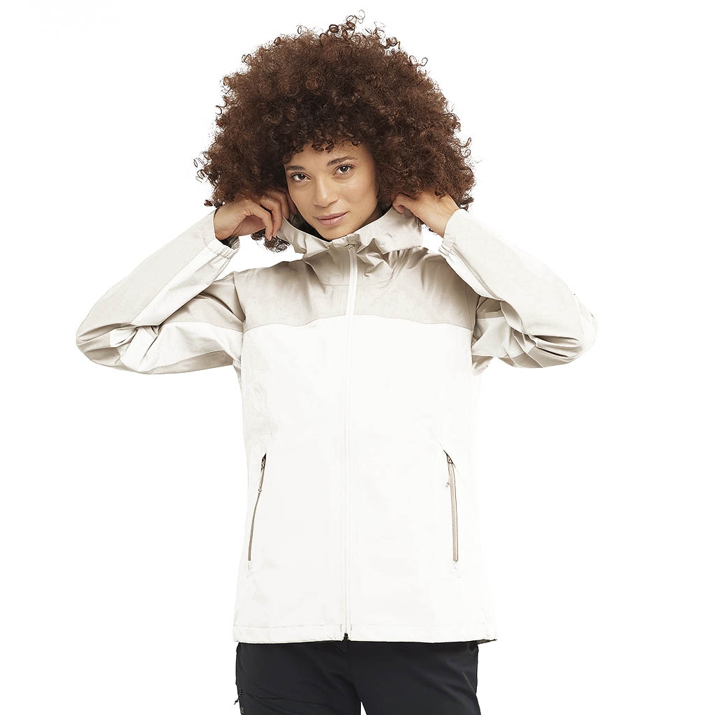 Salomon Outline Gore-Tex 2.5L Jacket Rainy Day.Plaza Taupe | Lepape