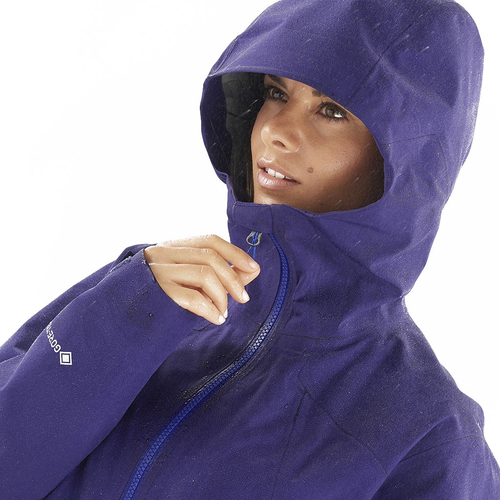 Salomon Outline Gore Tex Hybrid Jacket Astral Aura.Nautical Blue Lepape